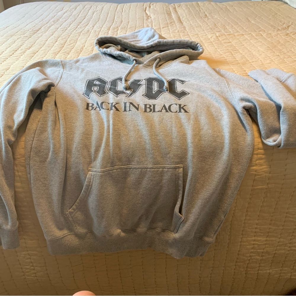 GREY AC/DC HOODIE LARGE